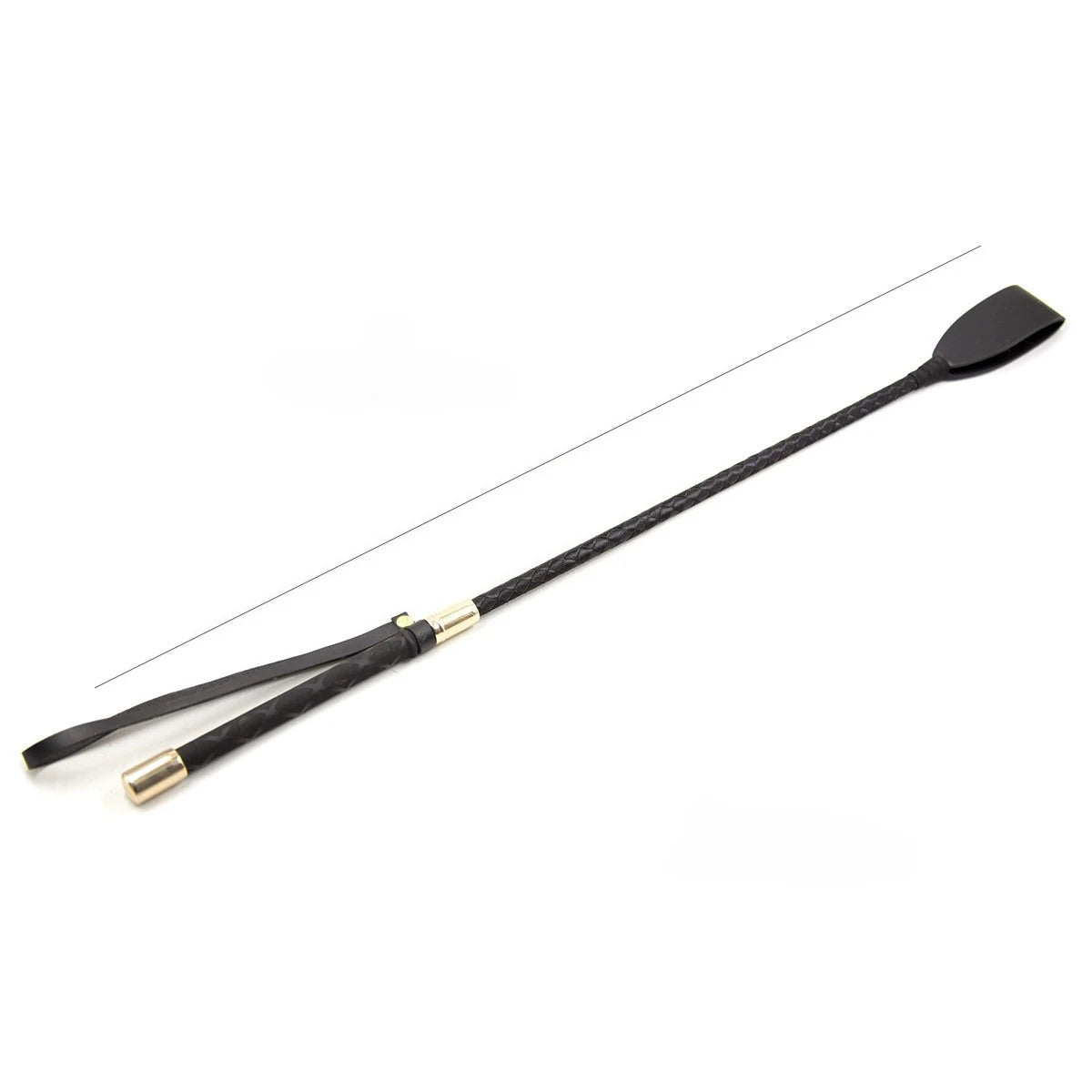 30/45/60CM Leatherette for Equestrian Horseback Racing Riding Role Plays Trail Leather Horse Whip Riding Stage Performance Show