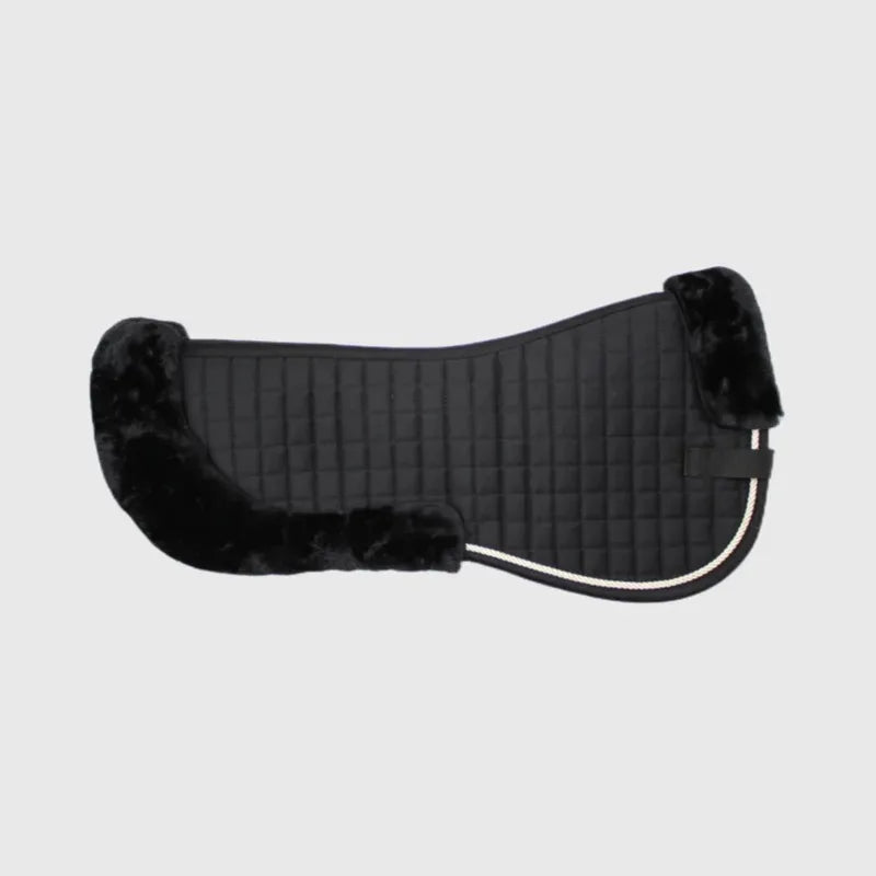 Luxury smart horse saddle pad genuine sheepskin saddle mat custom-made anti-slip horse riding saddle pads