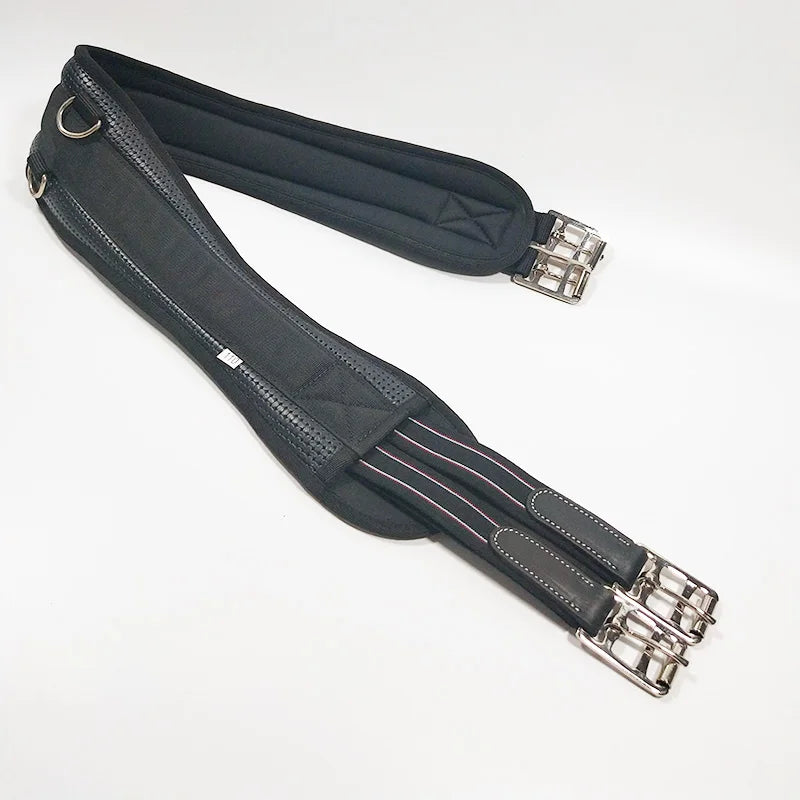 Equestrian supplies horse belly belt hibiscus leather belly belt saddle harness comprehensive horse belly belt buckle