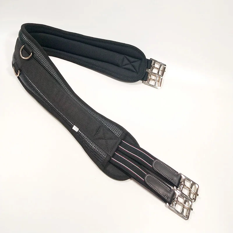 Equestrian supplies horse belly belt hibiscus leather belly belt saddle harness comprehensive horse belly belt buckle