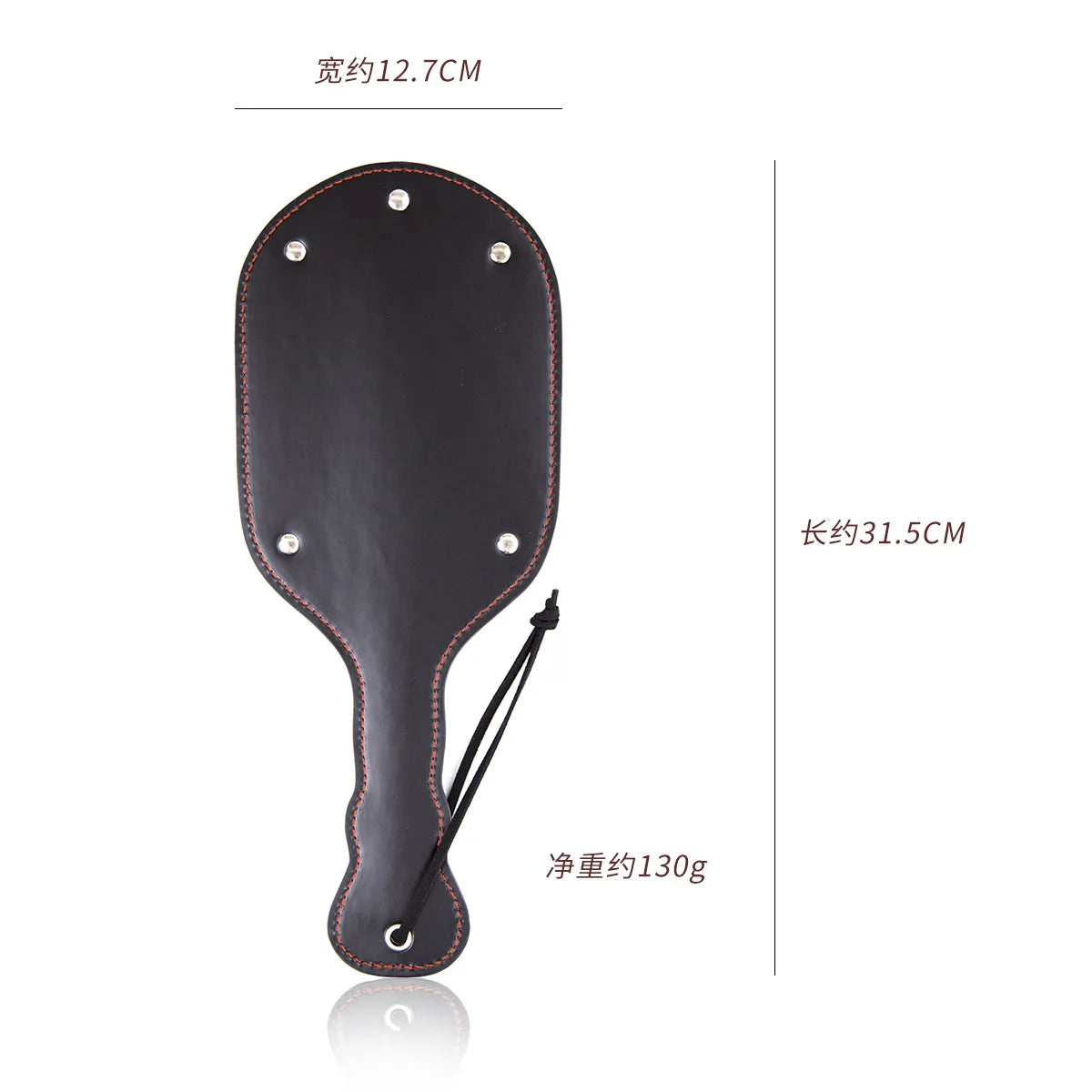 Premium PU Leather Equestrian Paddle ，Faux Leather Horse Riding Whip