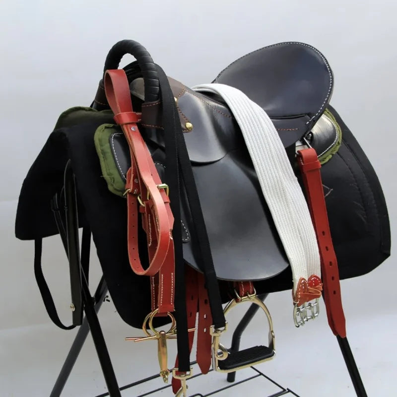 Full-Grain Cowhide Western Horse Saddle For Beginner